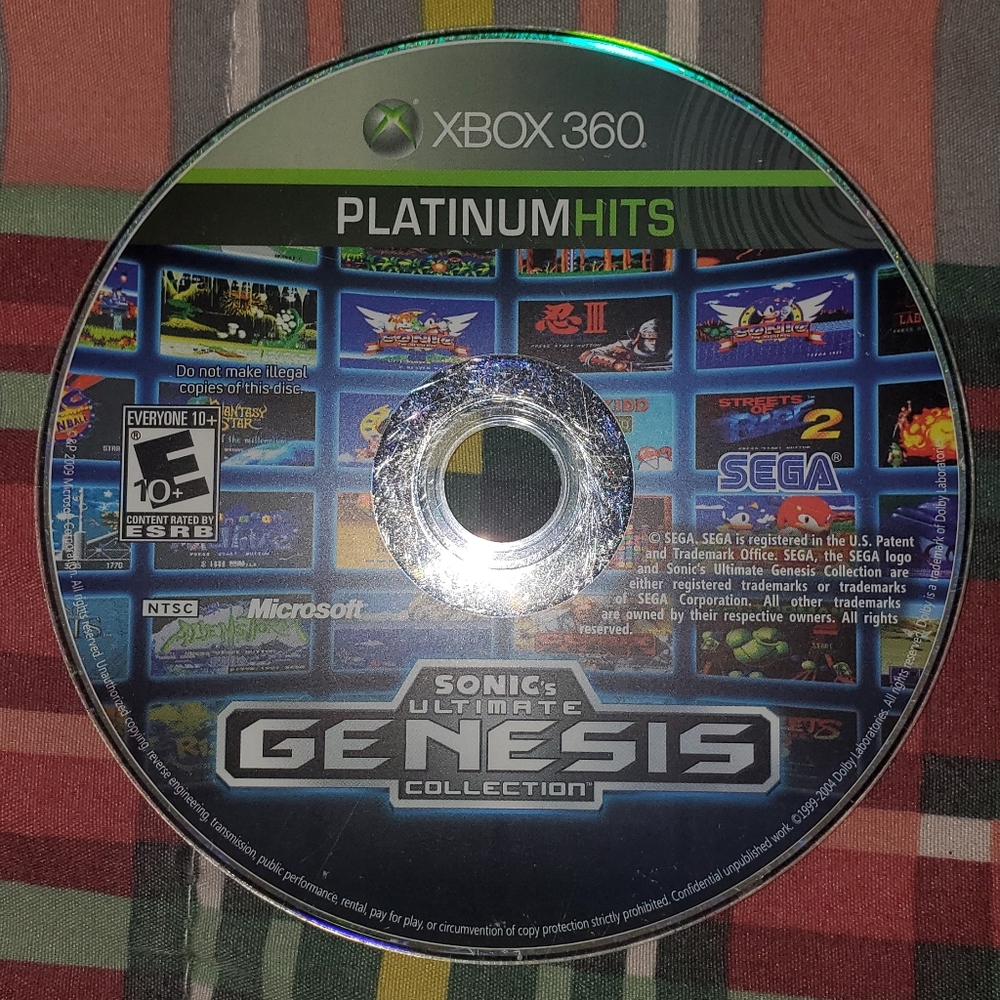 🥳 HP 🥳 5 for $25 | Xbox 360 Sonic's Ultimate Genesis Collection Platinum Hits